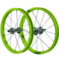 Roda Traseira Aro 16 De Alumínio Verde Para Bicicleta Infantil - 1