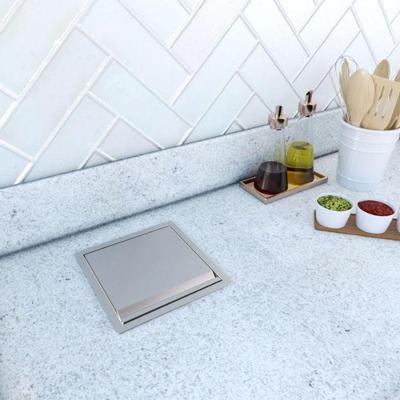 Lixeira Com Alça E Balde 5 Litros Basculante Escovado