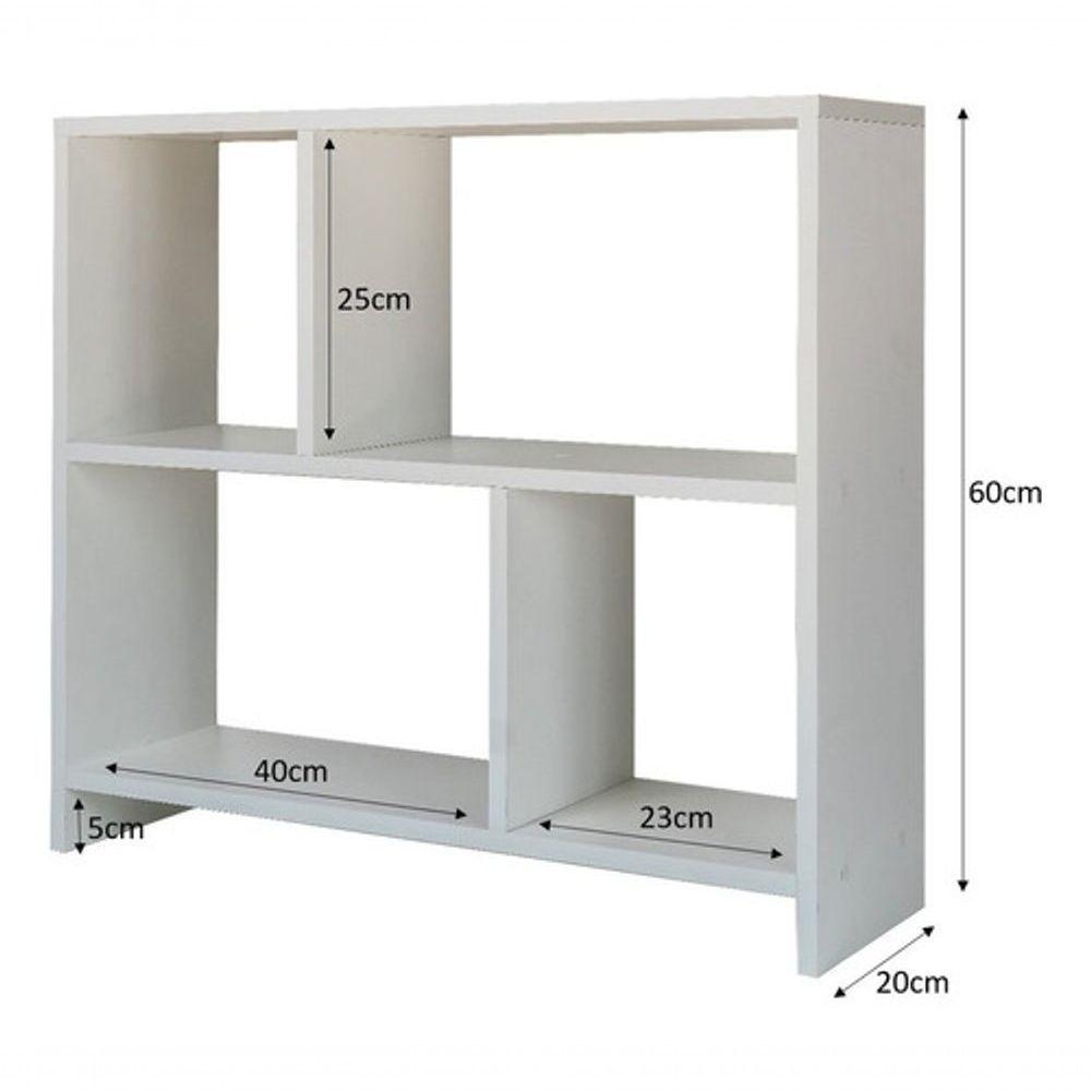 Estantes Para Livros Cantinho De Leitura Em Mdp Branco - 5