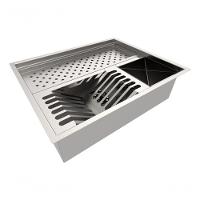 Calha + Cuba De Inox Organizadora 40cm Sem .tampa Cozinha Moderna