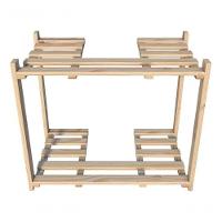 Estante Organizador Roupas 2 Prateleiras Madeira Pinus - 3