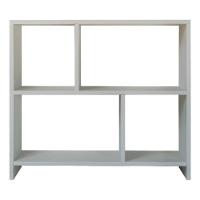 Estante Livreiro Em Mdp Branca Guarda Livros E Revistas - 2