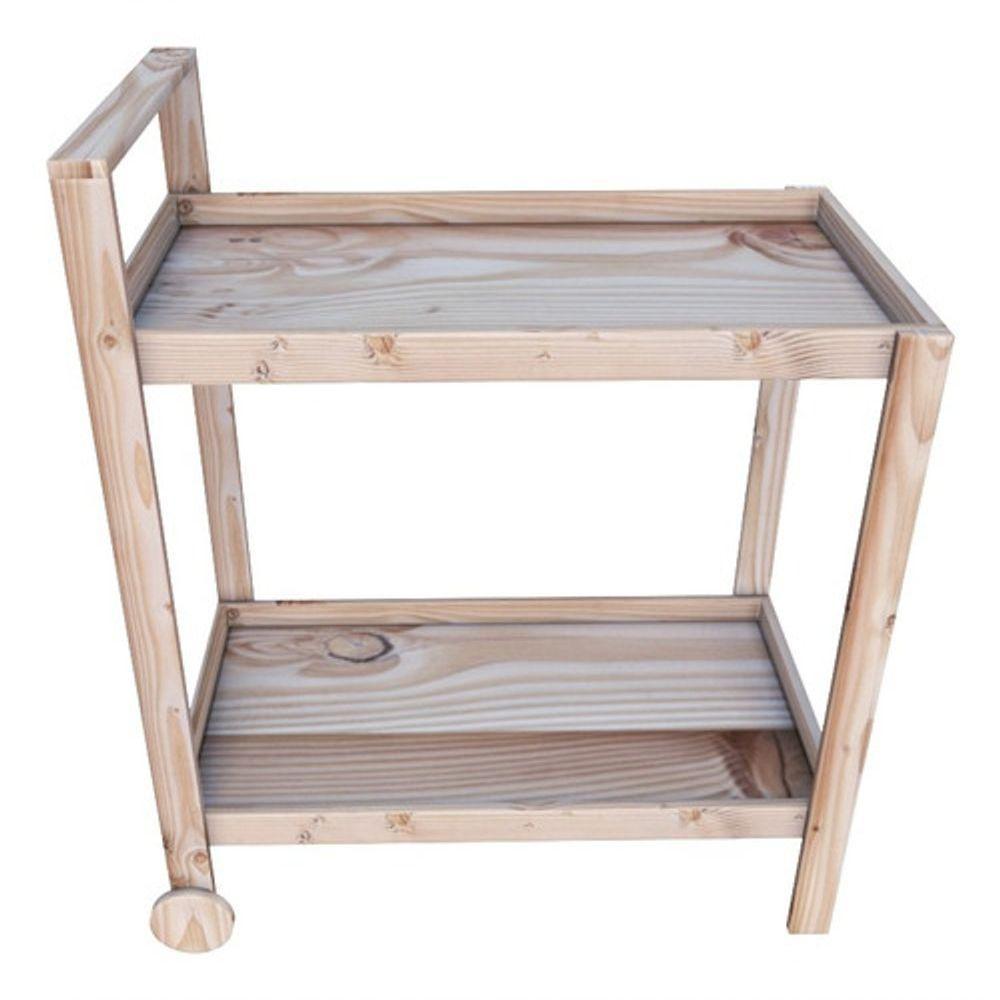 Estante Para Livros Livreiro Multiuso Rack 2 Planos Pinus - 2