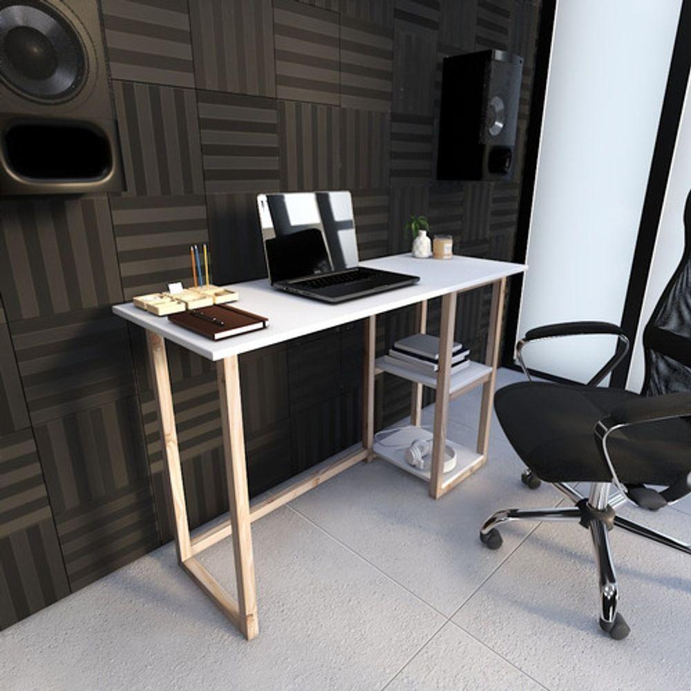 Escrivaninha Mesa Office Estudo Estilo Industrial Dobravel - 2