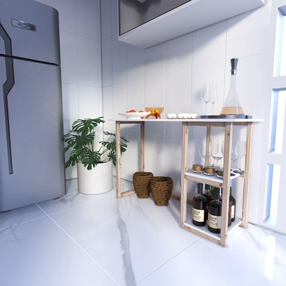 Escrivaninha Mesa Office Estudo Estilo Industrial Dobravel - 4