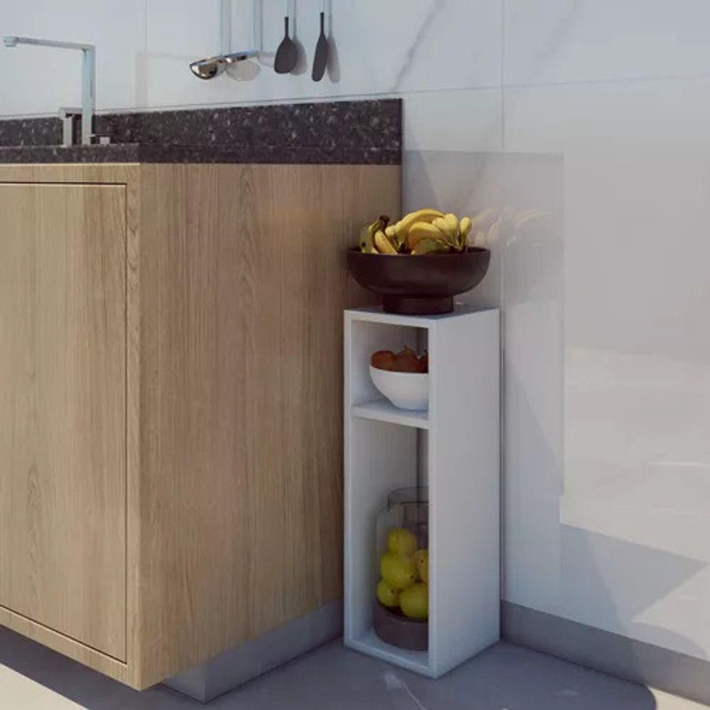 Estante Versátil Suspensa Ou Chão Móvel Elegante Cor Neutra - 4