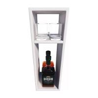 Estante Versátil Suspensa Ou Chão Móvel Elegante Cor Neutra - 2