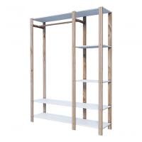 Estante De Madeira Prateleiras Em Mdp Branca Livros E Revistas - 3