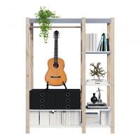 Estante De Madeira Prateleiras Em Mdp Branca Livros E Revistas