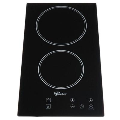 Cooktop Elétrico Fischer 30004-73474 2 Bocas Mesa Vitrocerâmica Touch Preto 220V