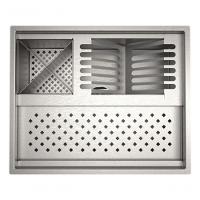 Calha + Cuba 40 Cm Gourmet 3 Acessorio Inox Pratos/copos/talheres - 2