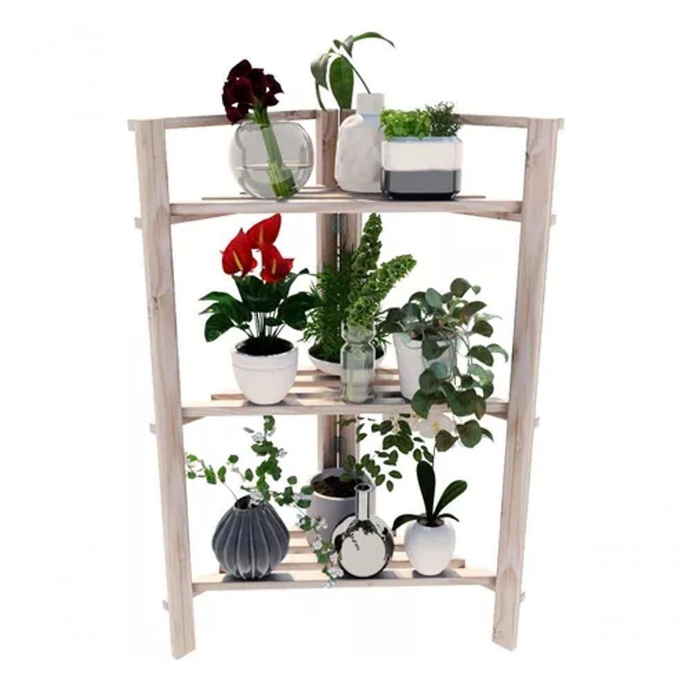 Estante Organizador Moderno 3 Nichos Livros Canto - 4