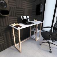 Estante C/ Prateleiras Expositora De Madeira Natural Feiras - 2