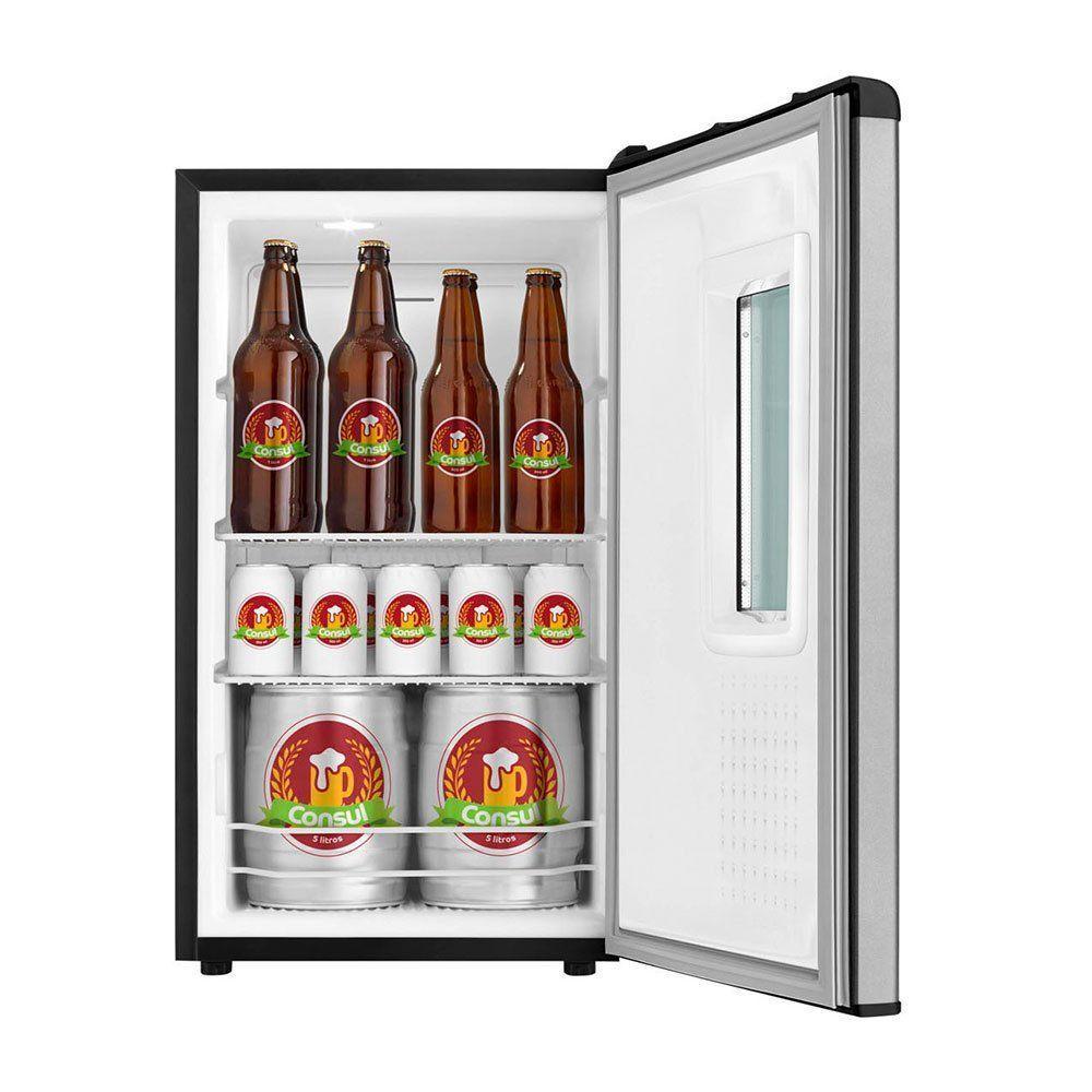 Cervejeira Consul Mais 1 Porta 82L 5 Níveis De Temperatura Para 75 Latas Czd12 Titanium 220v - 3