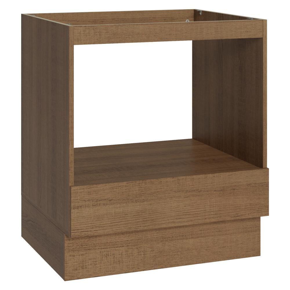 Balcão Para Forno/micro-ondas 70 Cm 1 Gaveta (sem Tampo) Rustic Madesa Rustic - 2