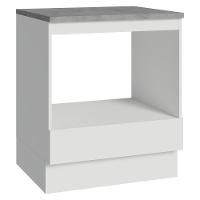 Balcão Para Forno/micro-ondas 70 Cm 1 Gaveta Branco Madesa Branco - 2