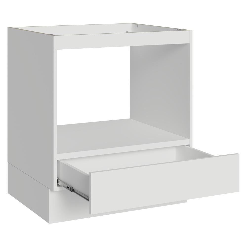Balcão Para Forno/micro-ondas 70 Cm 1 Gaveta (sem Tampo) Branco Madesa Branco - 6