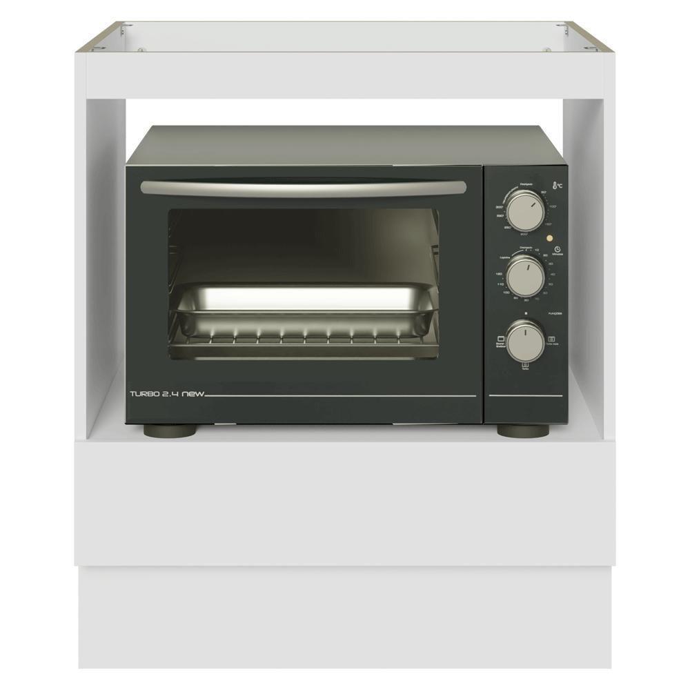 Balcão Para Forno/micro-ondas 70 Cm 1 Gaveta (sem Tampo) Branco Madesa Branco - 7
