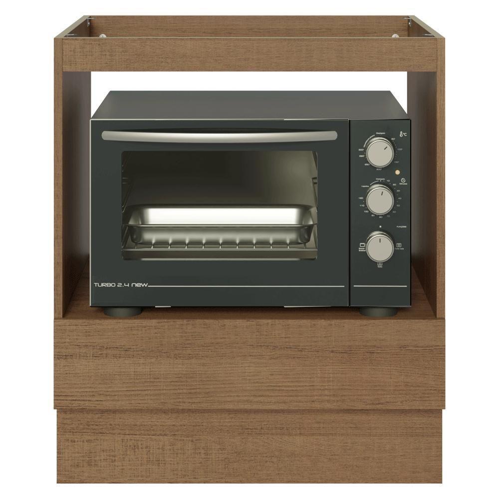 Balcão Para Forno/micro-ondas 70 X 60 Cm 1 Gaveta (sem Tampo) Rustic Madesa Rustic - 8