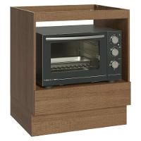 Balcão Para Forno/micro-ondas 70 X 60 Cm 1 Gaveta (sem Tampo) Rustic Madesa Rustic - 1