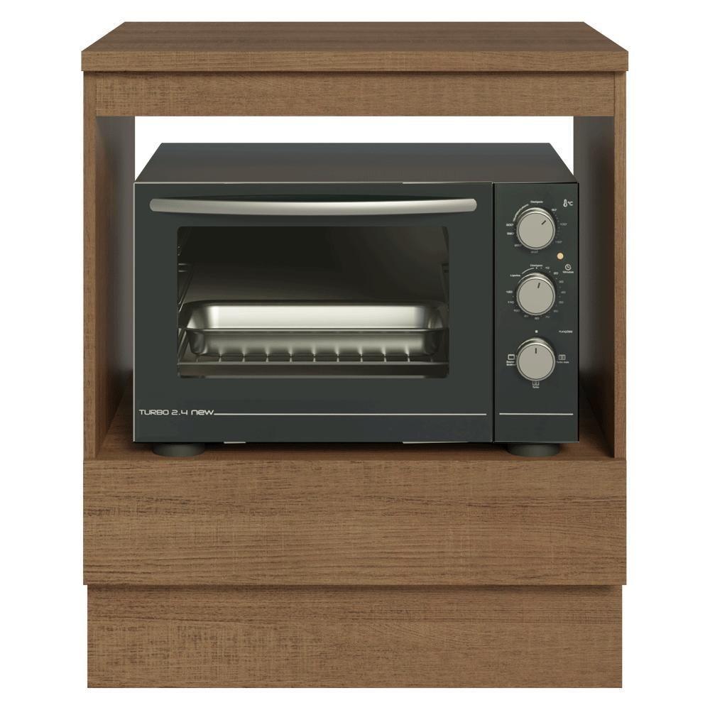 Balcão Para Forno/micro-ondas 70 X 60 Cm 1 Gaveta (com Tampo) Rustic Madesa Rustic - 7