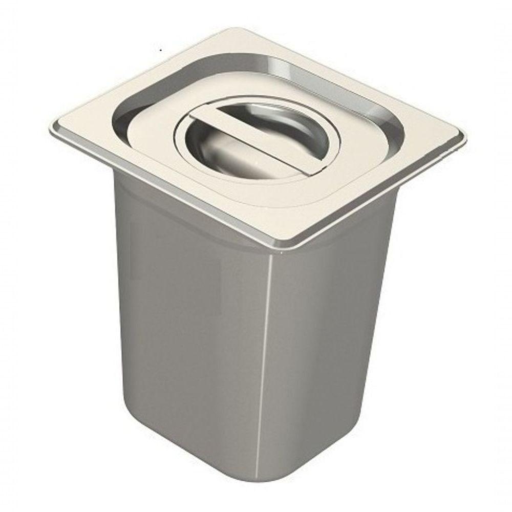Lixeira Retro 3,5 L Aço Inox Balde Interno Lixeira De Embutir - 1