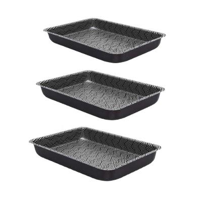 Jogo De Assadeiras De Alumínio Com Revestimento Antiaderente Superflon 3 Peças