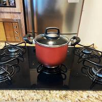 Caldeirão Antiaderente Starflon Com Tampa De Vidro Cereja 3 Litros - 3