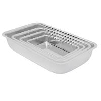 Jogo De Assadeiras De Aluminio Retangular Altas 4 Peças - 1