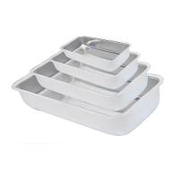 Jogo De Assadeiras De Aluminio Retangular Altas 4 Peças - 2