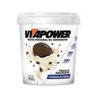 Kit 2 Pasta De Amendoim Vitapower Cookies E Cream 450g - 2