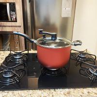 Pipoqueira 20cm 4l Cereja - Aluminio Com Revestimento Antiaderente Tampa De Vidro - 2