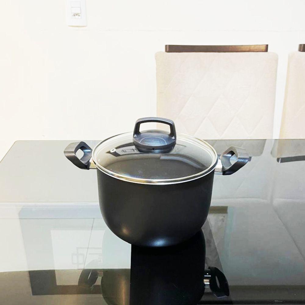 Caldeirão Antiaderente Starflon Com Tampa De Vidro 3 Litros - 3