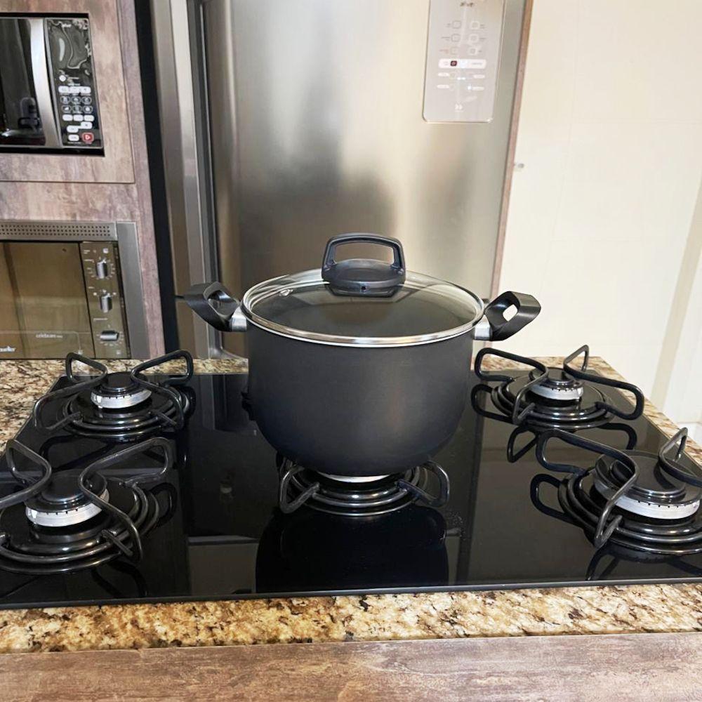 Caldeirão Antiaderente Starflon Com Tampa De Vidro 6,7 Litros - 2