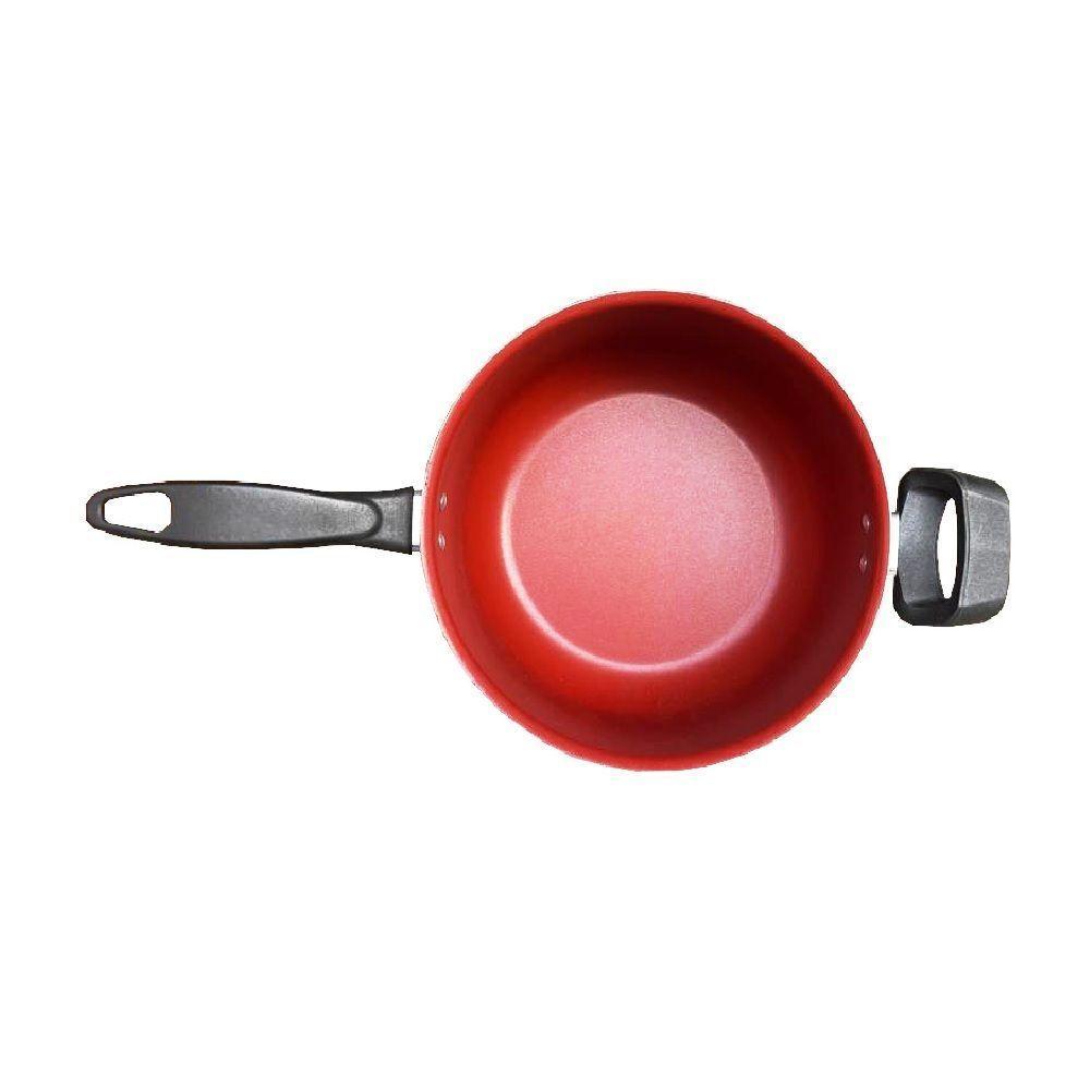 Panela Pipoqueira Antiaderente Cerâmica Tampa De Vidro 3l - 4