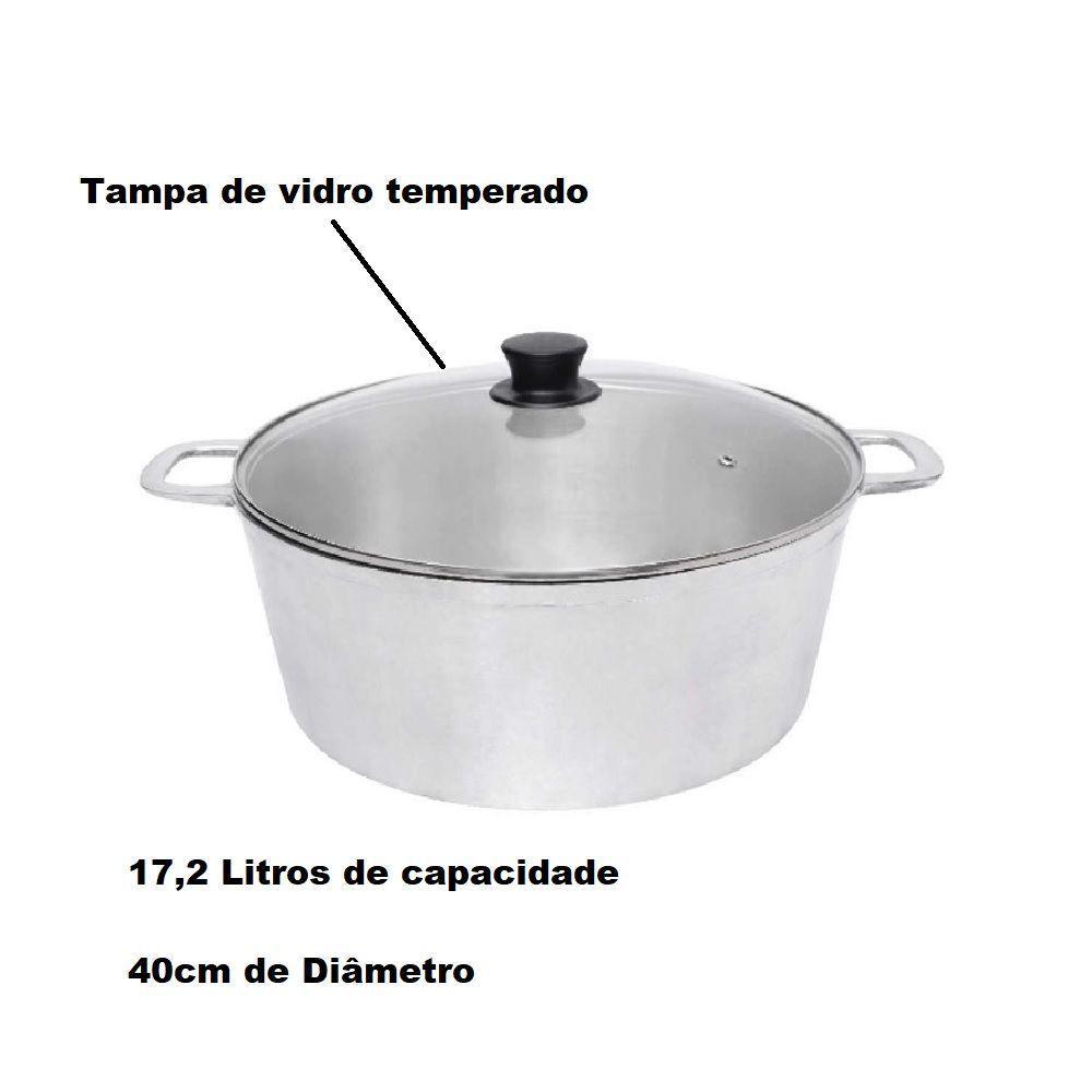 Panela Panelão De Alumínio Fundido Grosso Avulsa Grande 17 Litros - 2