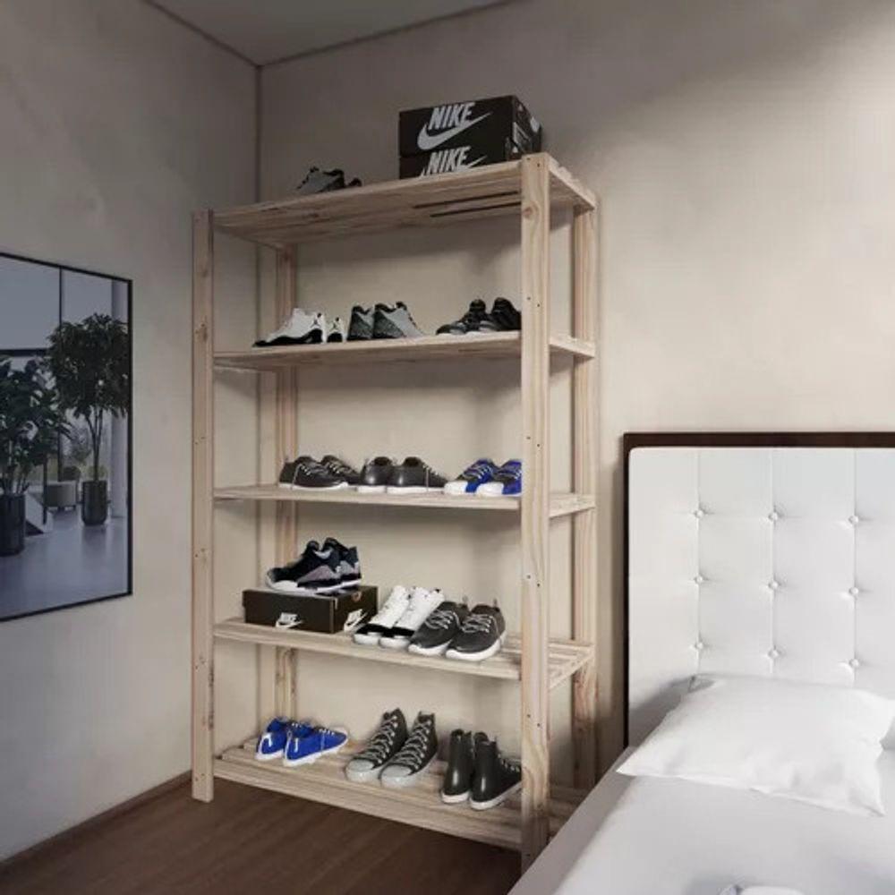Estante Vazada Treliça Prateleira Organizador Sapatos Quarto - 1