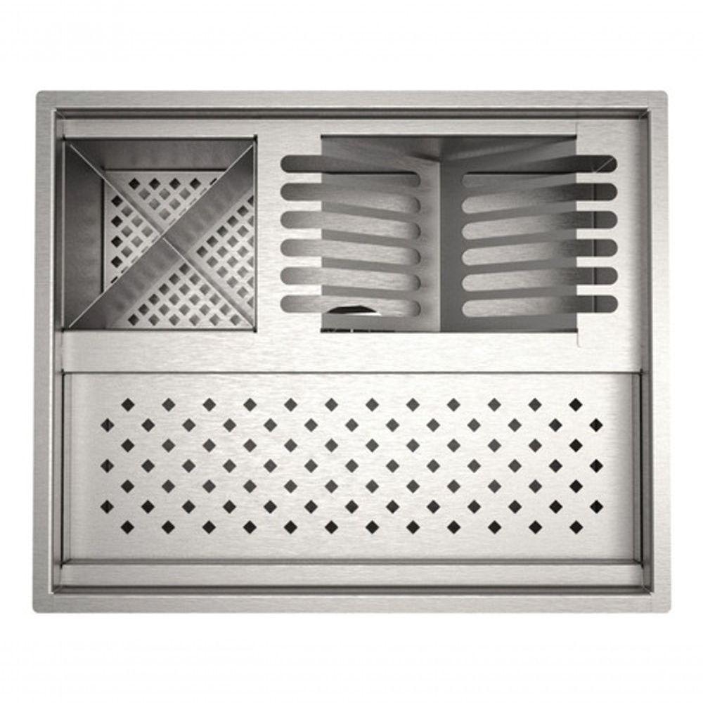 Calha + Cuba Inox Sem Tampa Escorredor Pratos, Copo.e Talheres - 5