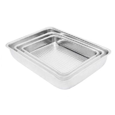 Kit Conjunto 3 Formas Assadeiras Martelada Alta Para Bolo