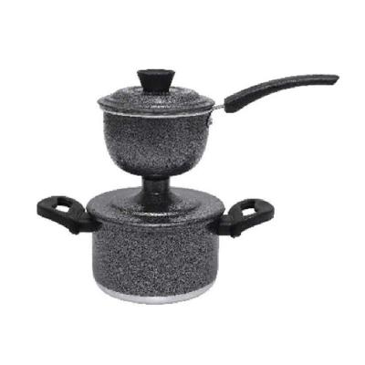 Panela Cuzcuzeira Economica 800ml Aluminio Grosso Craqueada