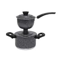 Panela Cuzcuzeira Economica 800ml Aluminio Grosso Craqueada - 1