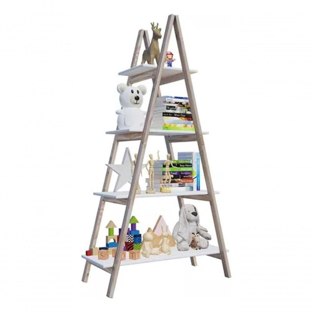 Estante Escada Jardim Vertical Vasos Flores Em Mdp Branco - 2