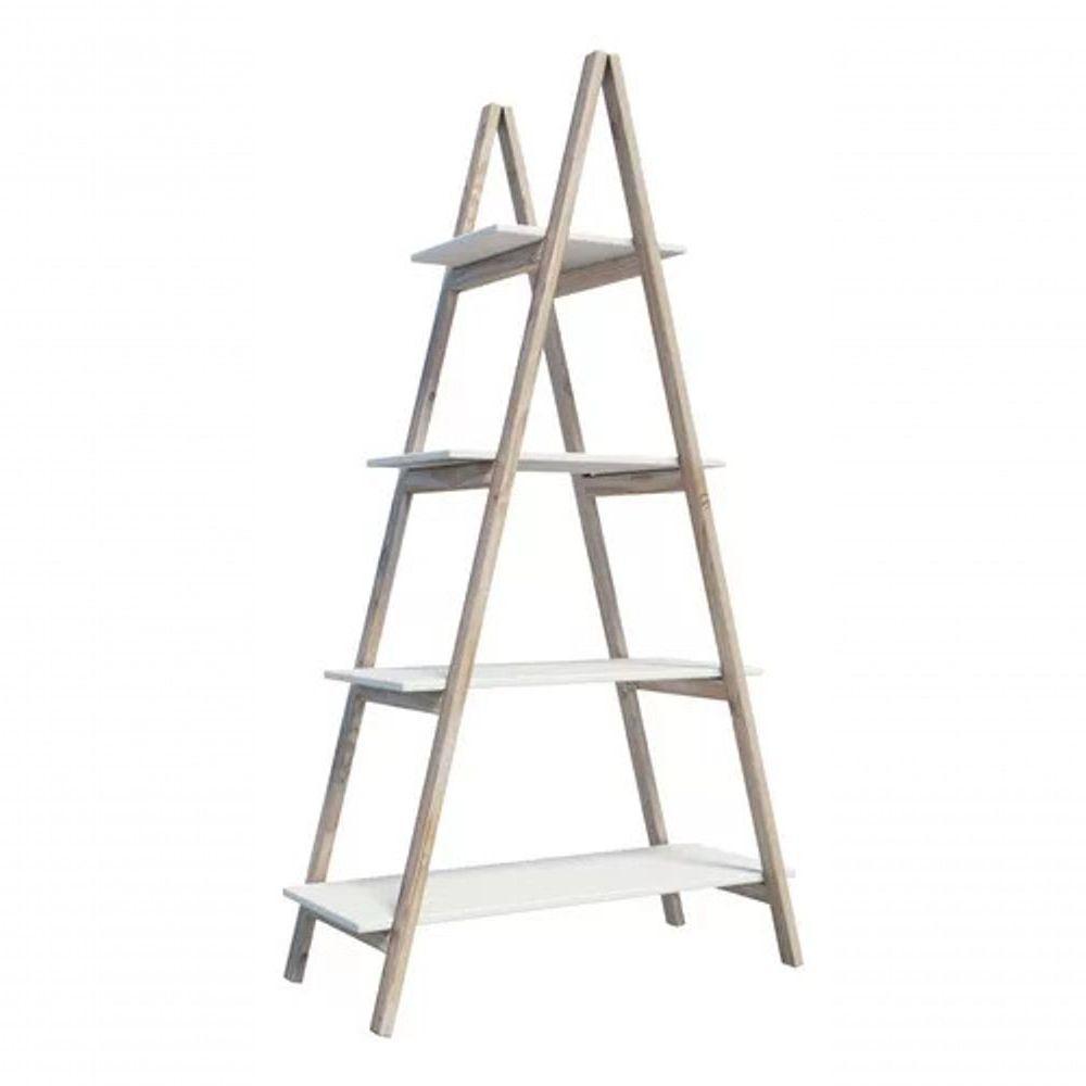 Estante Escada Jardim Vertical Vasos Flores Em Mdp Branco - 3