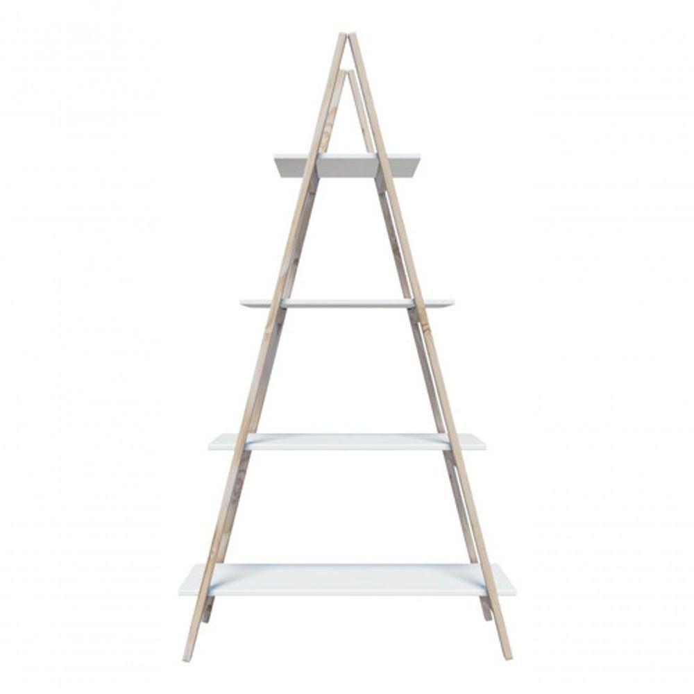 Estante Escada Jardim Vertical Vasos Flores Em Mdp Branco - 5