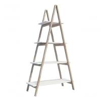 Estante Escada Jardim Vertical Vasos Flores Em Mdp Branco - 3