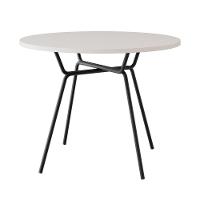 Conjunto Mesa De Jantar Soho Redonda C/ 04 Cadeiras Next Est.preta - Off White E Preto Off White E Preto - 3