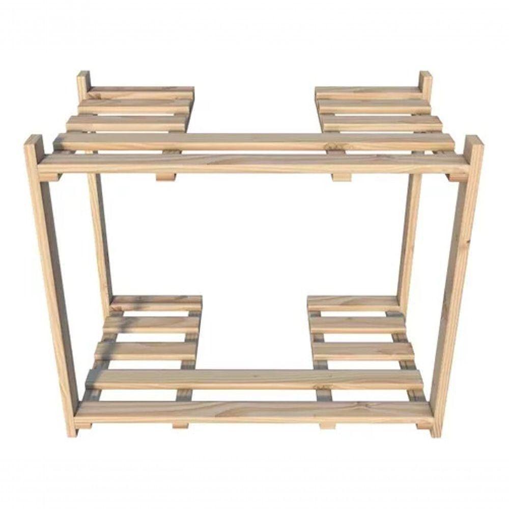 Estante Organizador Modular Madeira Pinus Com 4 Prateleiras - 3