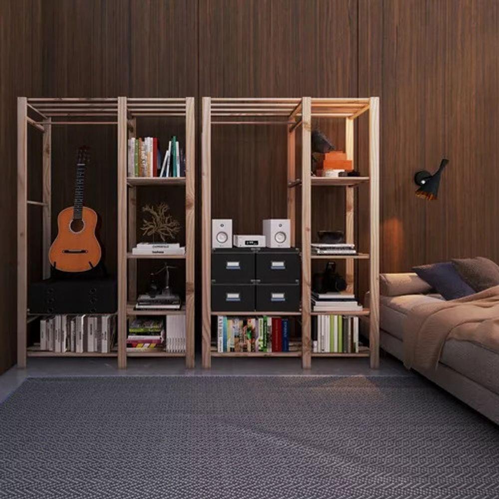 Estantes Madeira Pinus P/ Lavanderia Design Rustico - 4