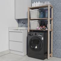 Estante Lavanderia Compacta E Moderna Espaço Maquina Lavar - 3