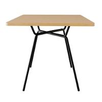 Conjunto Mesa De Jantar Soho Quadrada Orgânica C/ 04 Cadeiras Next Est.preta - Acácia Mel E Preto Acácia Mel E Preto - 3